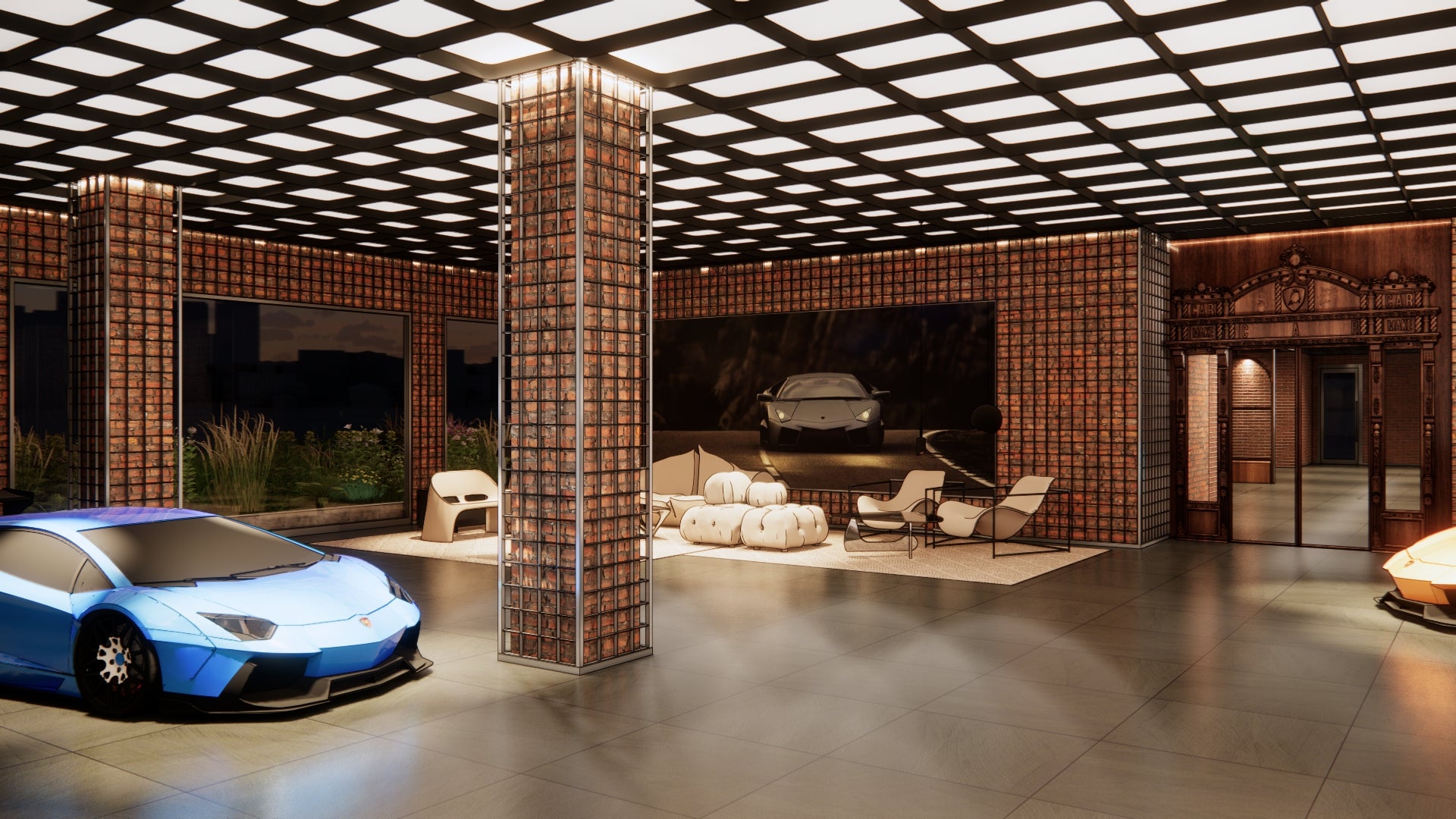 Lamborghini exhibition hall inside Hankook-Tire